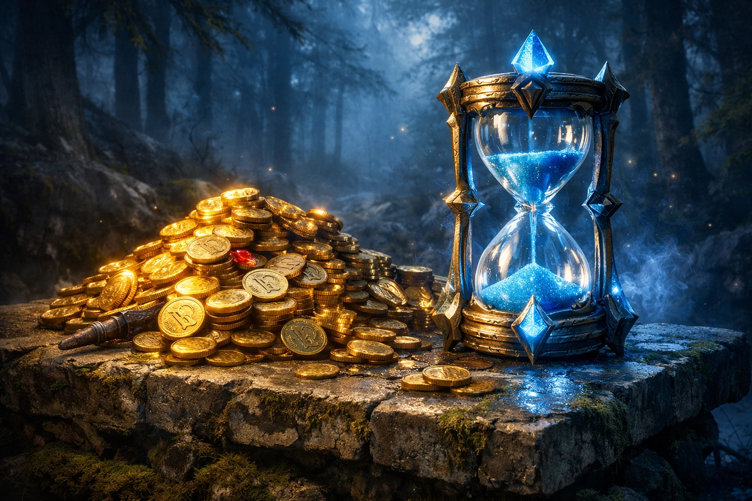 Symbolische Darstellung der Dota 2 Ökonomie und Timing-Strategien für statistische Analysen.