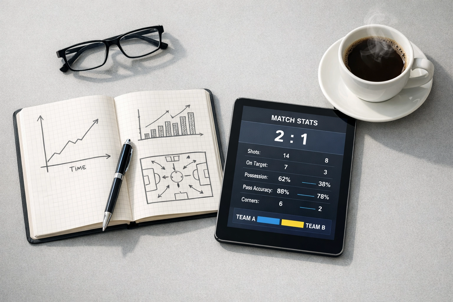 Systematische Wettanalyse mit Trend-Graphen und Statistiken für datenbasierte Strategien