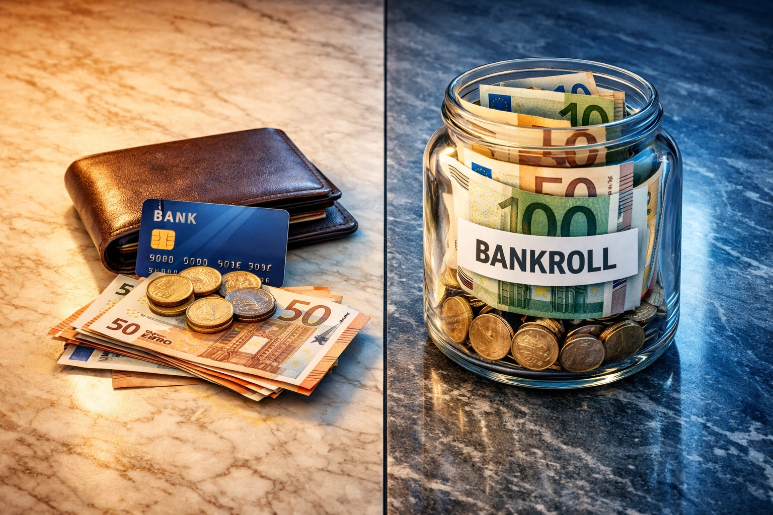 50/50-Strategie für Sportwetten: Aufteilung der Gewinne zwischen Entnahme und Bankroll