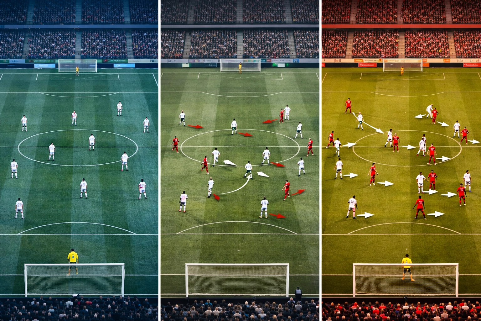 Vergleich zwischen zonalem und mannorientiertem Pressing-System