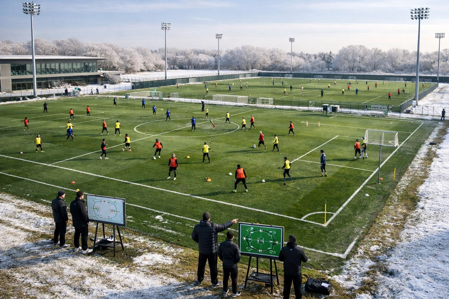 Wintertraining zur Integration neuer Spieler im europäischen Fußball
