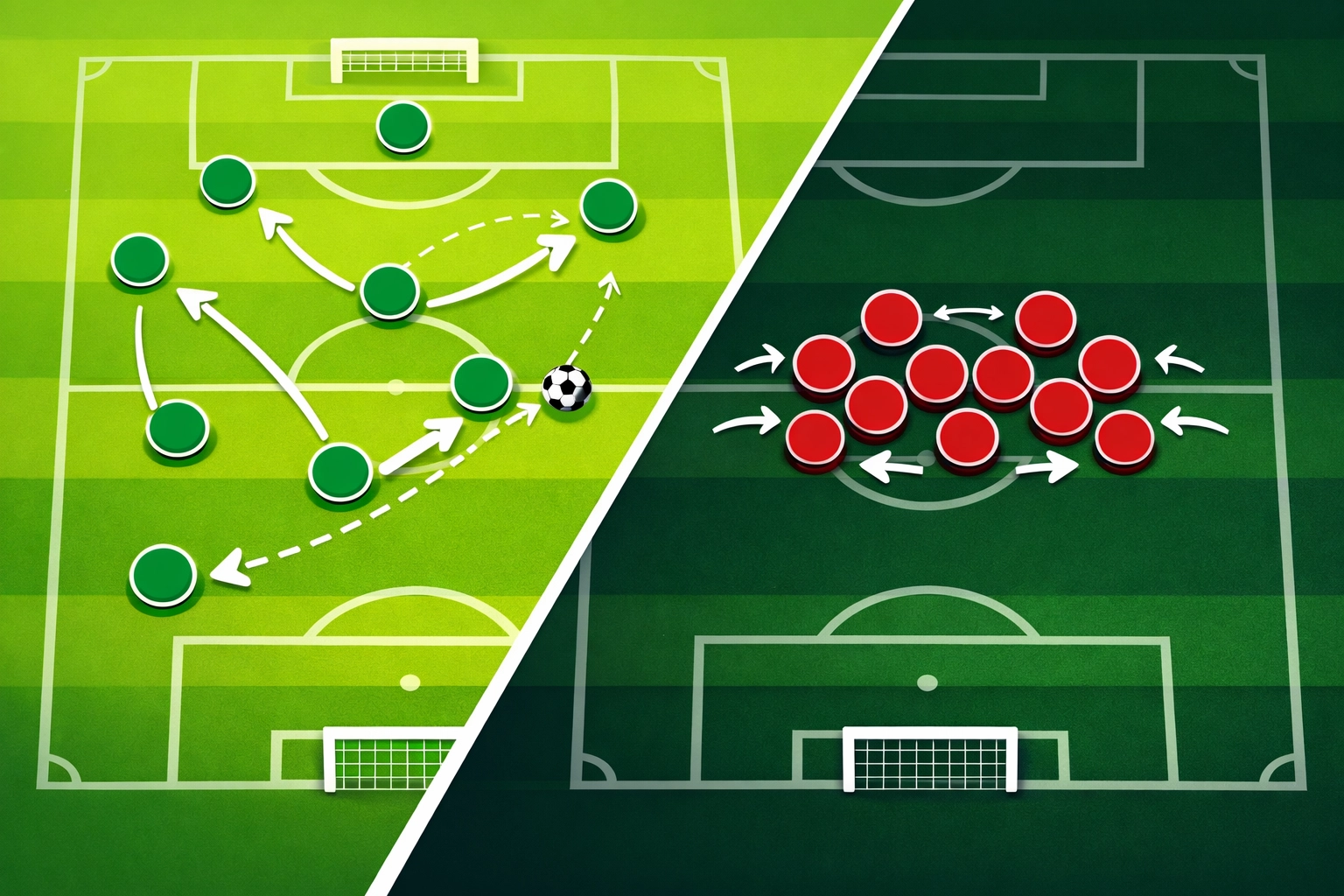 Taktische Formationen Real Betis Angriff vs Atletico Madrid Defensive