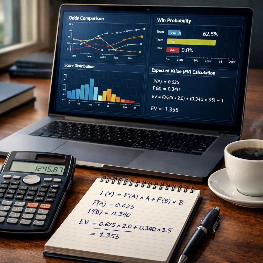Wahrscheinlichkeitsberechnung für Value Betting mit Statistiken und Formeln