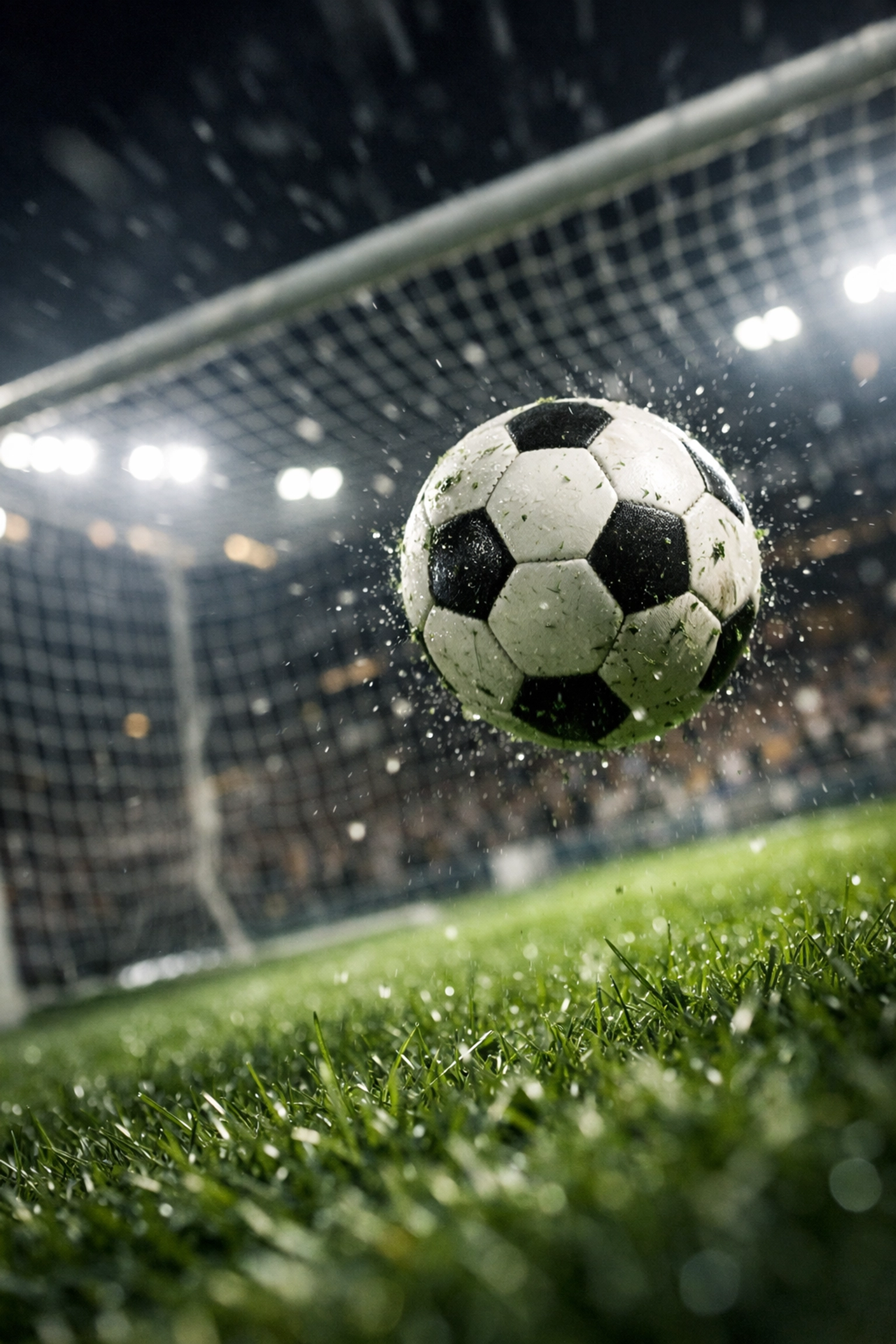 Fußball fliegt ins Tornetz als Symbol für hohe Expected Goals in der La Liga Prognose.