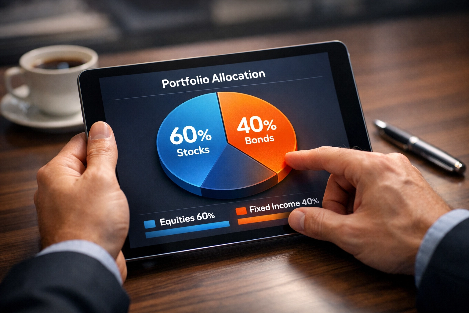 Kapitalallokation Dashboard mit 60/40 Aufteilung für Surebet und Value Bet Strategien