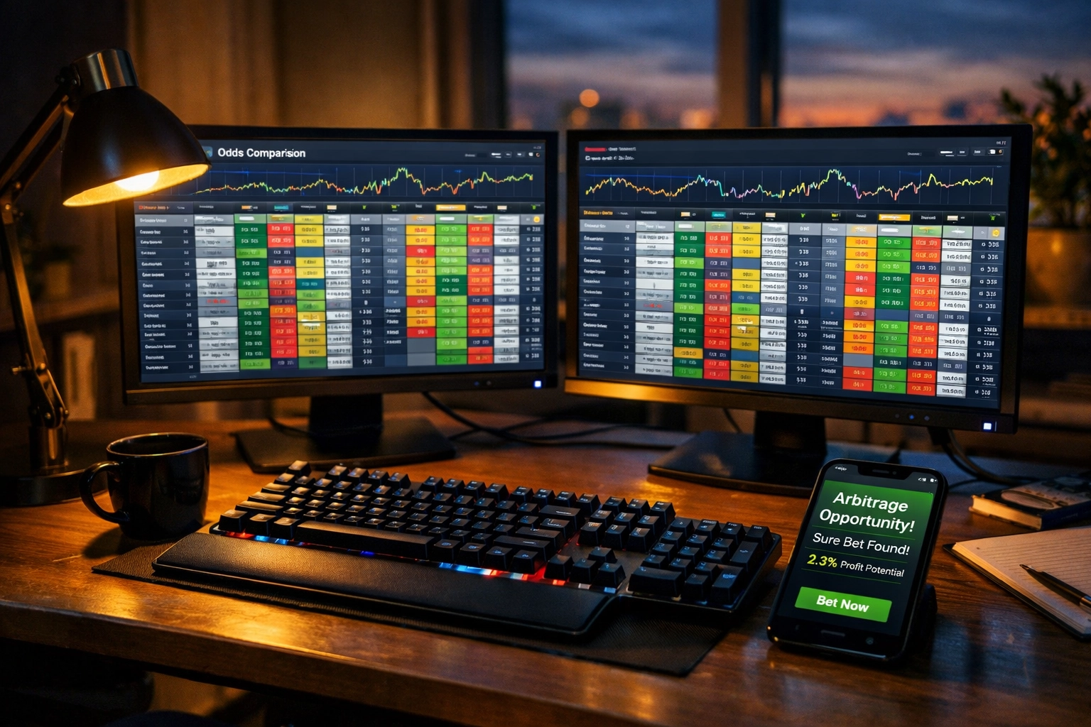 Echtzeit-Quotenvergleich mit professioneller Software für zeitkritische Arbitrage-Gelegenheiten