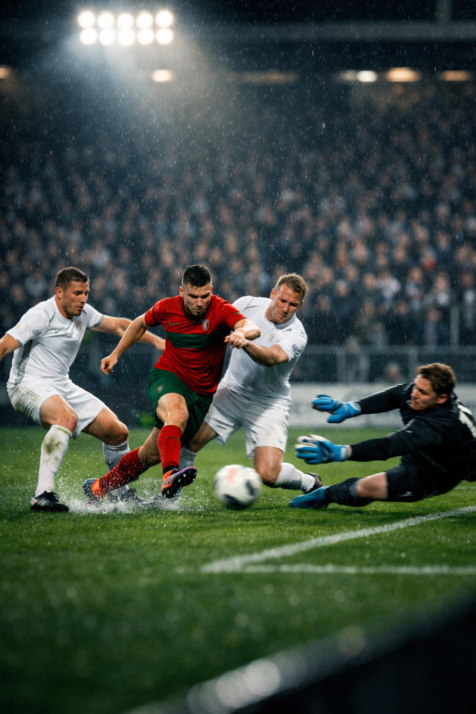 Dynamische Angriffsszene zur Analyse von xG-Werten und Live-Wetten am 27.02.2026.