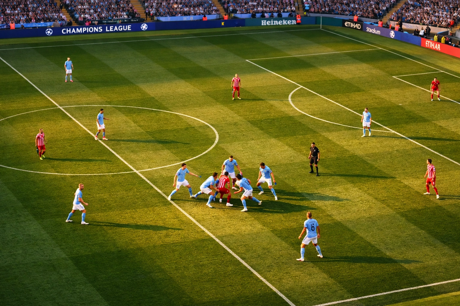 Manchester City Pressing-Taktik und Positionsspiel in der Champions League