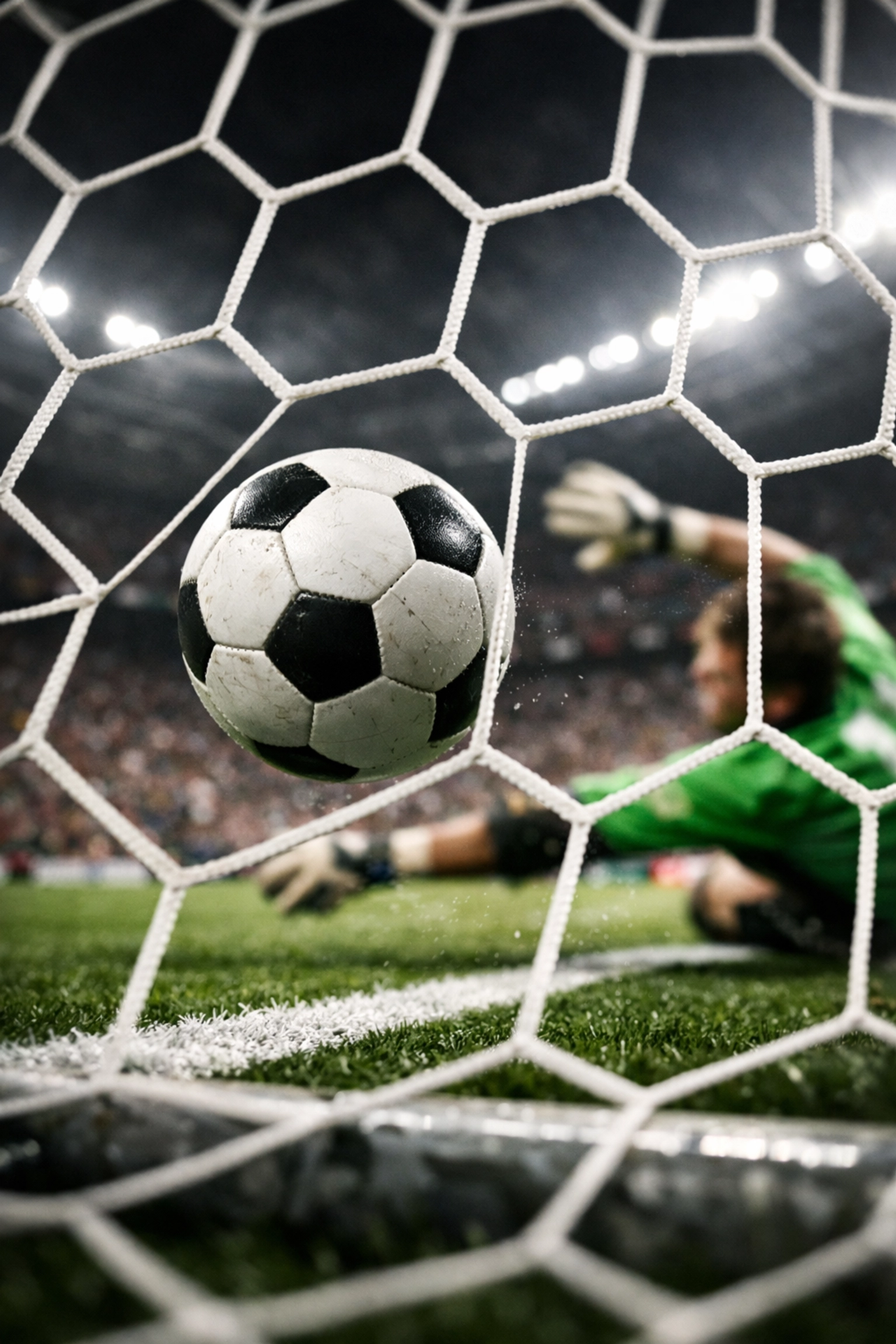 Torschuss-Moment beim Both Teams to Score Szenario im Fußballstadion