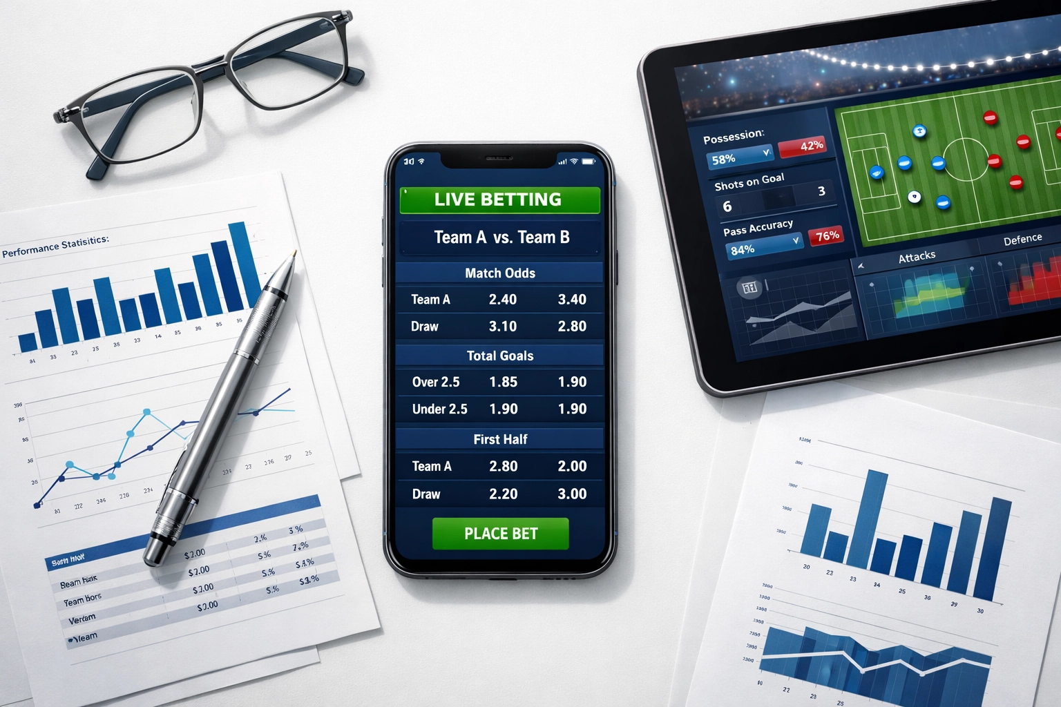 Systematischer Quotenvergleich mit mobilen Analyse-Tools und Statistiken