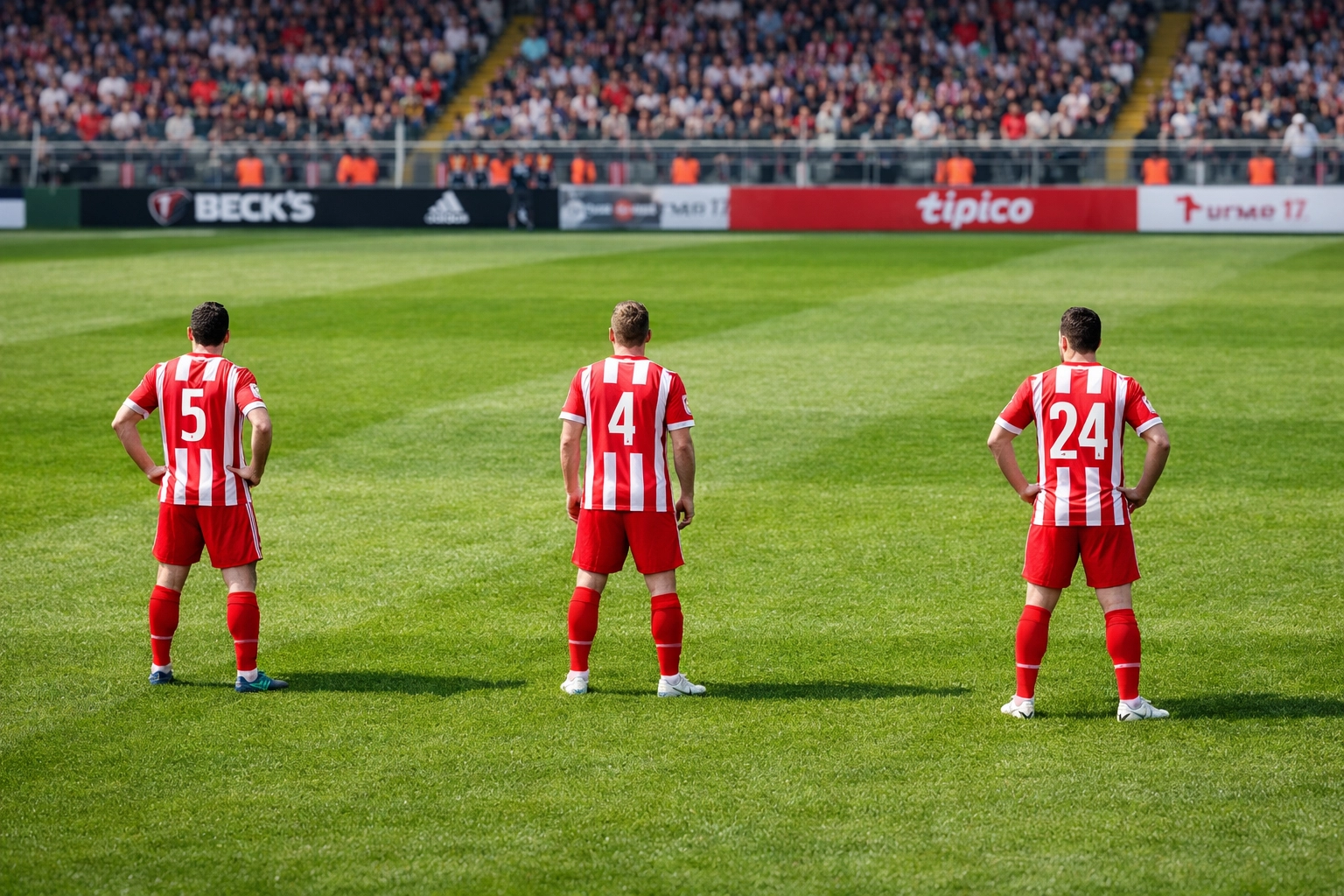 Dreierkette Formation in der Bundesliga mit drei Innenverteidigern