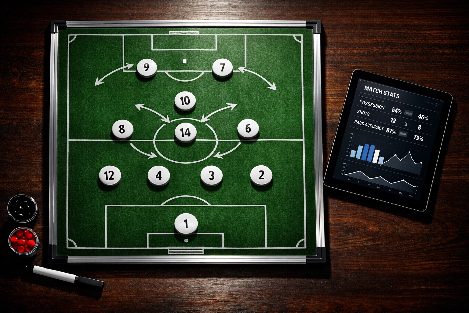 Taktiktafel zeigt Real Madrids 4-3-1-2-Formation für den Clásico gegen Barcelona