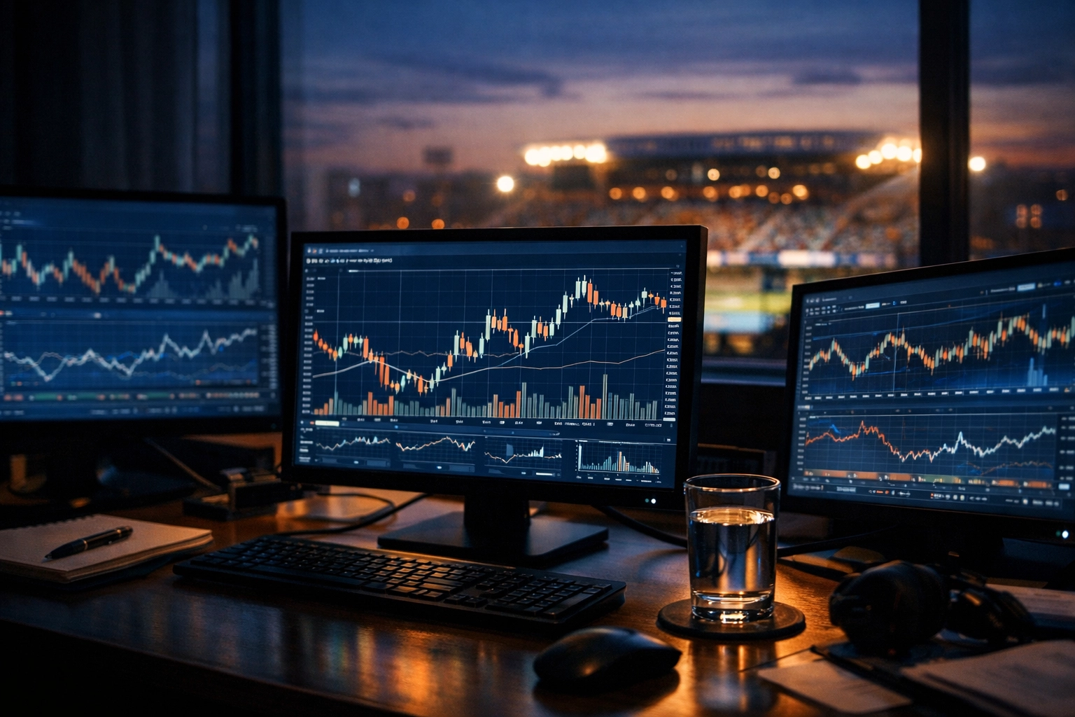 Marktanalyse am Arbeitsplatz mit Quoten-Trends für professionelle Tennis EV-Prognosen.