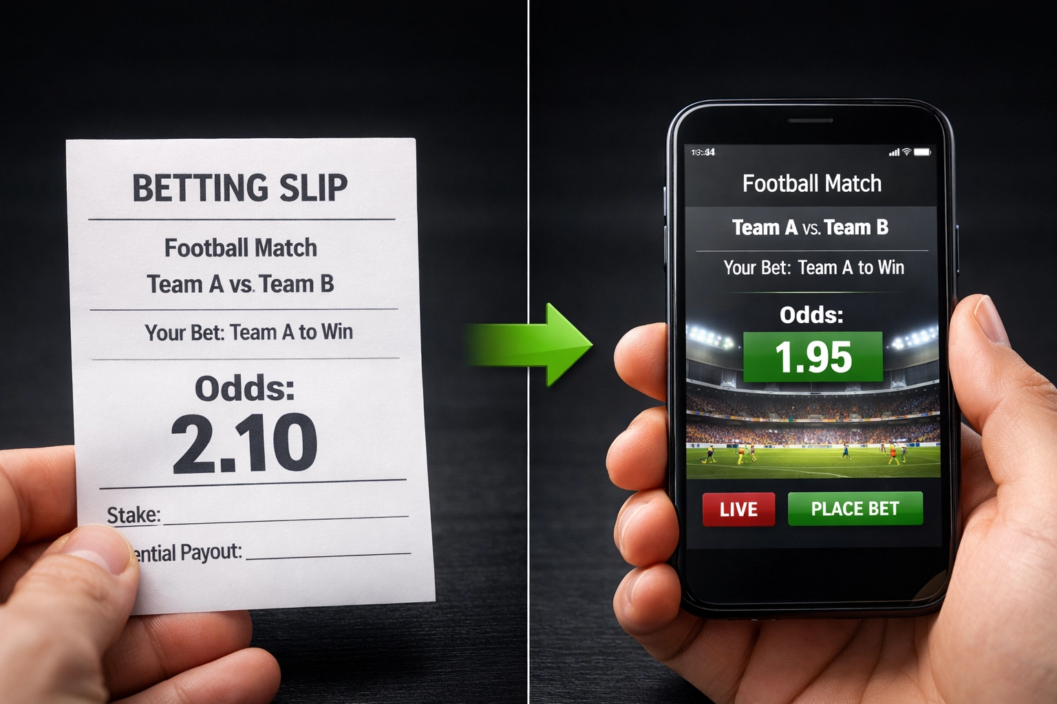 Closing Line Value Vergleich zeigt Quotenbewegung von 2.10 auf 1.95