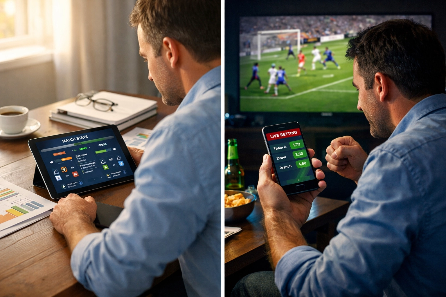 Vergleich analytische Pre-Match Wetten und dynamische Live-Wetten Strategien