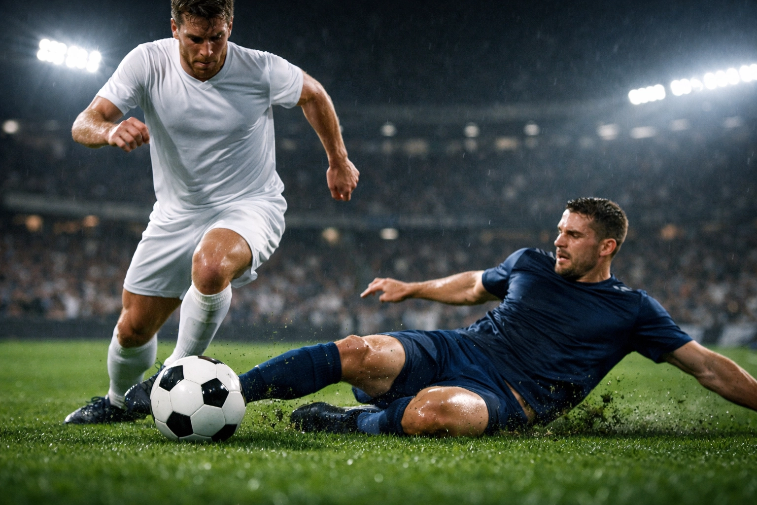 Real Madrid Stürmer gegen Getafe Abwehrspieler in einem intensiven Zweikampf am 02.03.2026.