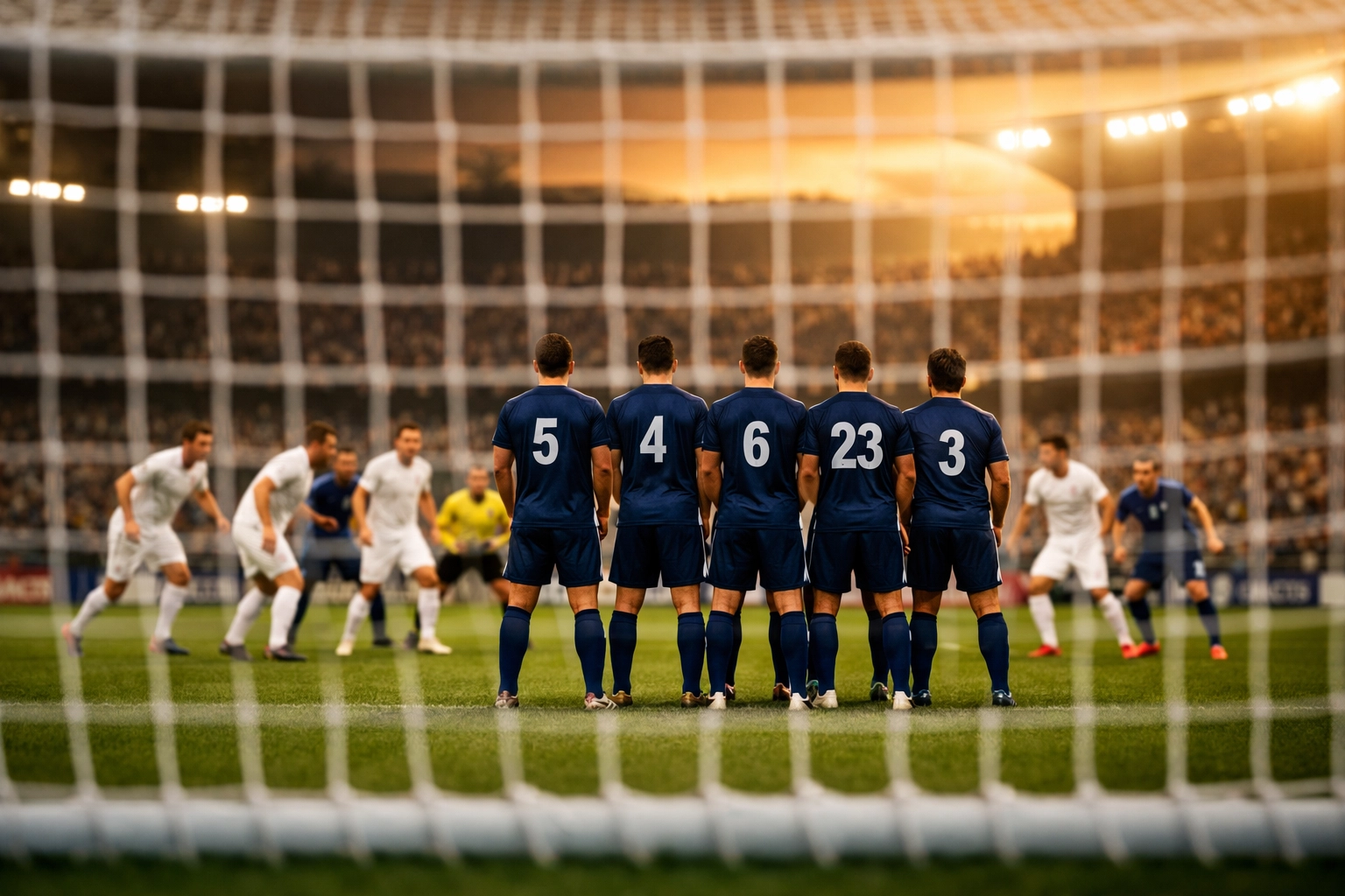 Kompakte Defensivlinie gegen Pressing-Angriff im europäischen Spitzenfußball
