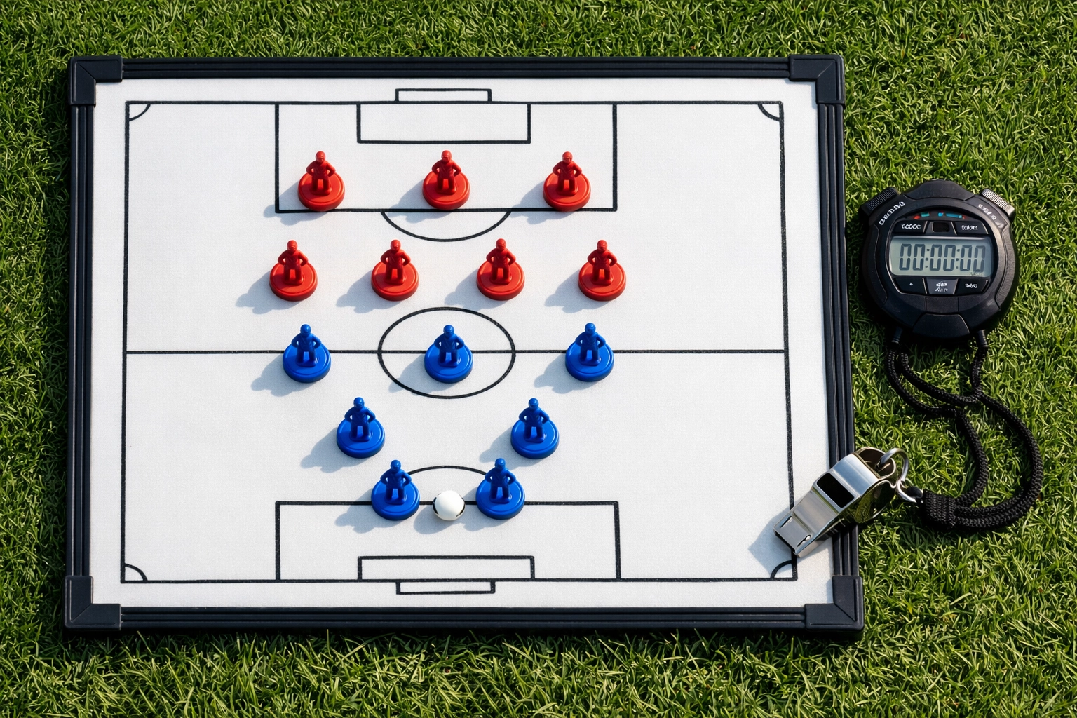 Strategische Taktiktafel mit Formation zur Identifikation profitabler Value Optionen.