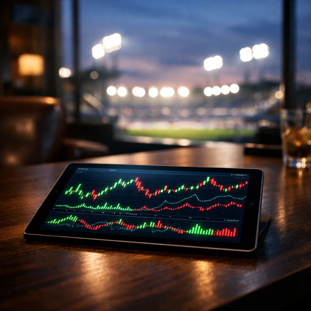 Daten-Analyse und Quotenverlauf der Bundesliga-Partie Union gegen Bremen auf einem Tablet.