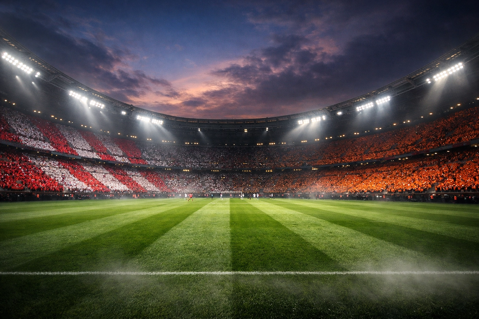 Stimmungsvolle Stadionansicht für das Länderspiel England gegen die Niederlande.