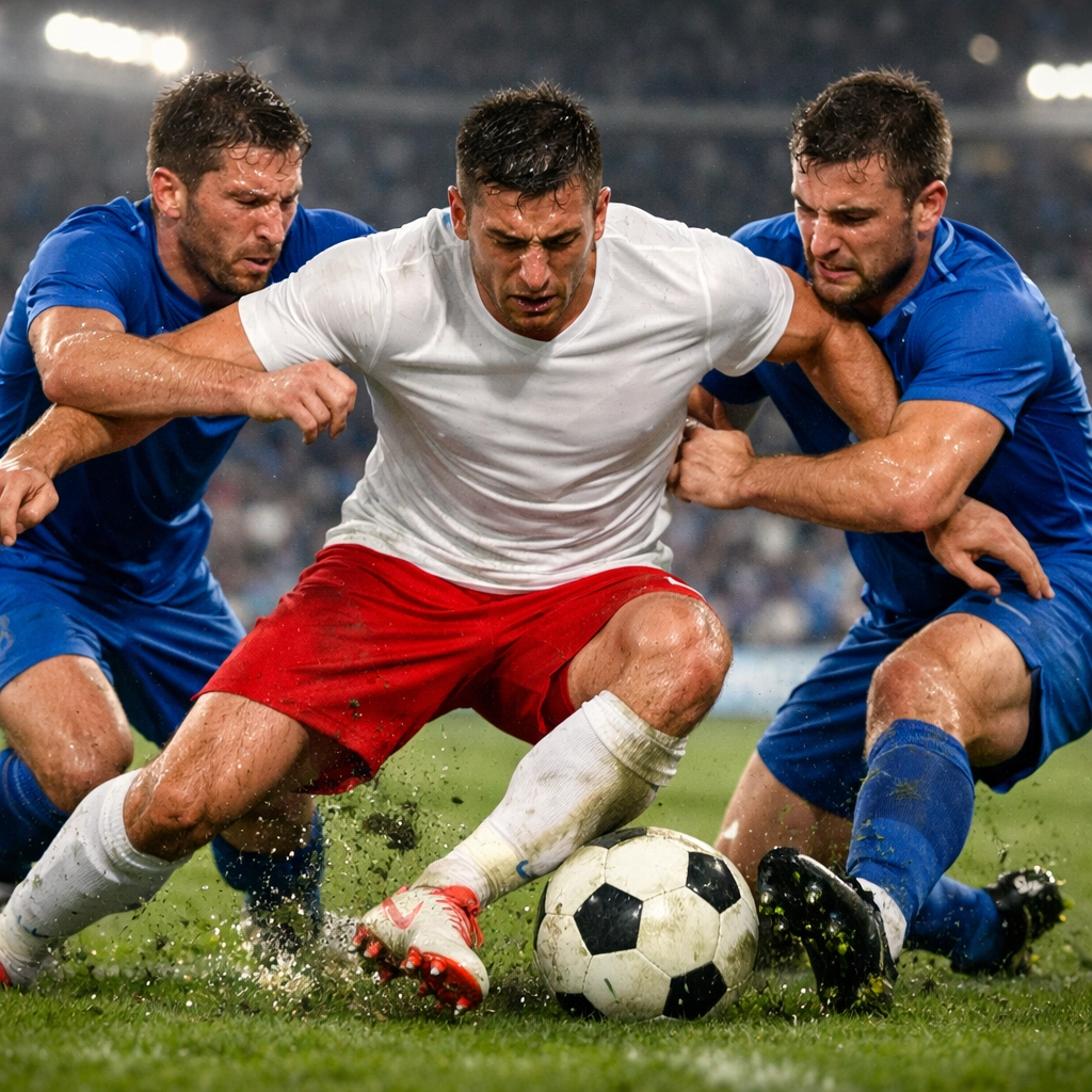 Dynamischer Zweikampf zwischen Polen und Malta: Analyse der physischen Überlegenheit.