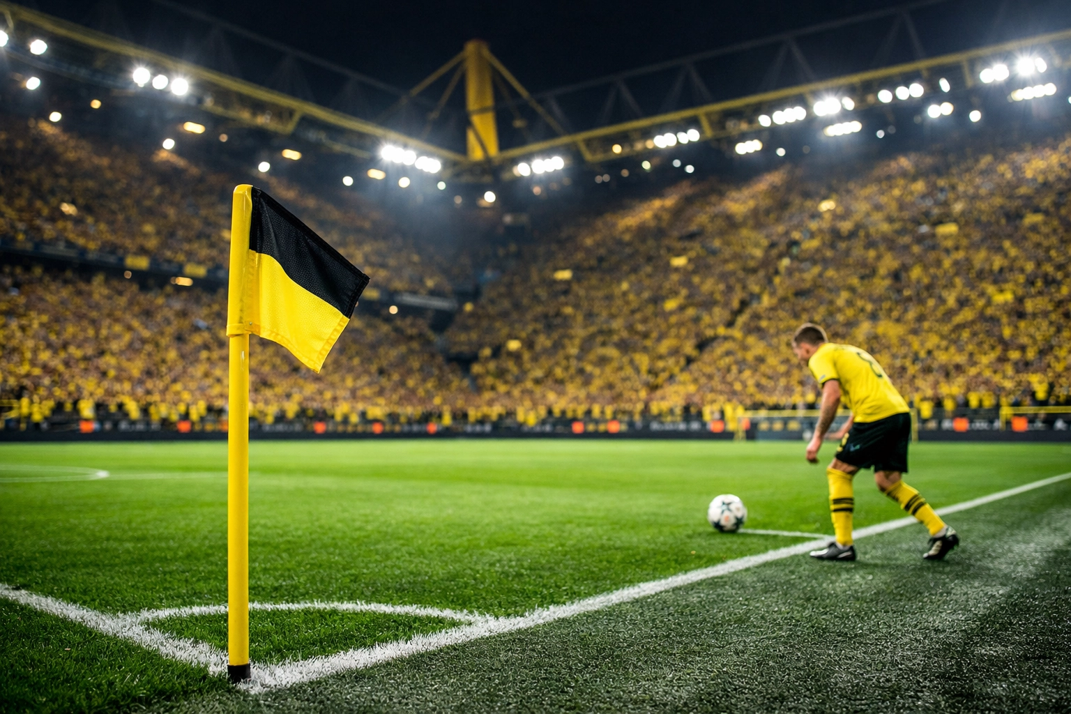 Fans auf der Gelben Wand im Signal Iduna Park bei einem Bundesliga-Heimspiel des BVB