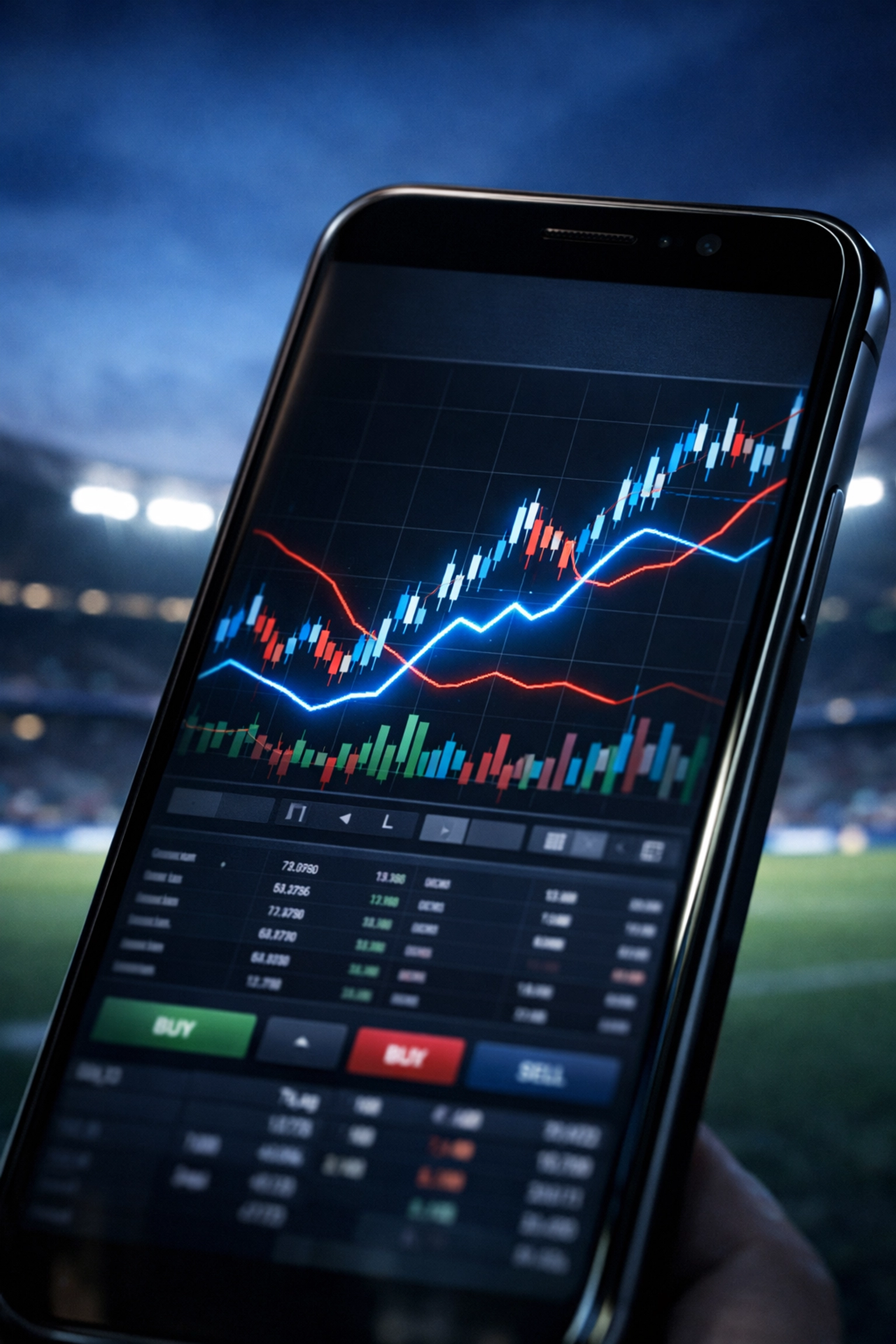 Analyse der Quoten für premier league prognosen heute auf einem Smartphone.