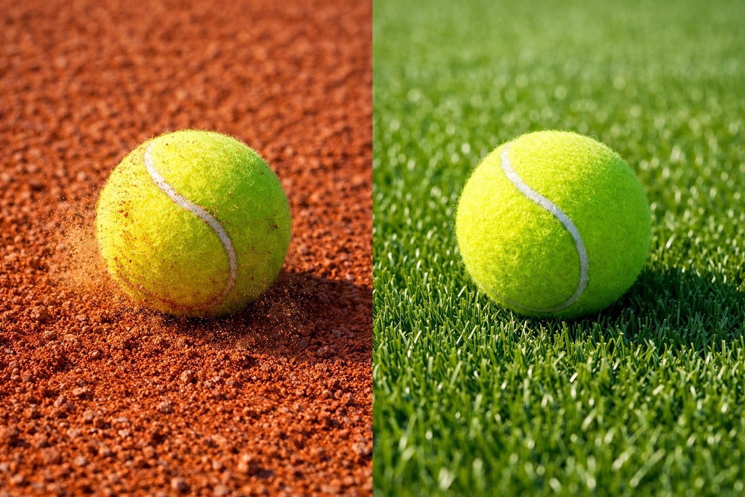 Tennis-Oberflächen-Analyse: Vergleich zwischen Sandplatz und Rasenplatz