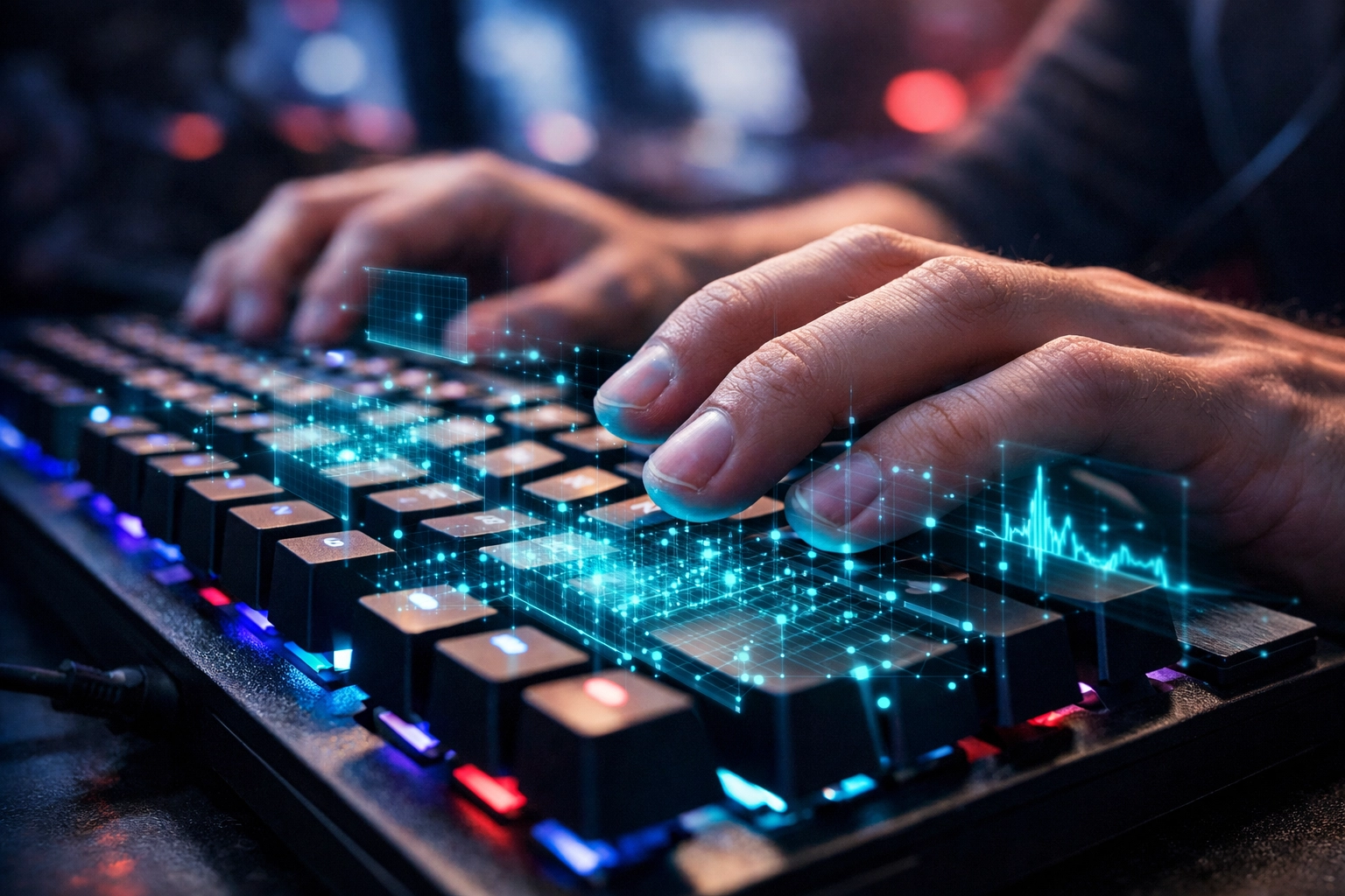 KI-gestützte Live-Analyse der Spieler-Performance und Tastatureingaben im E-Sports