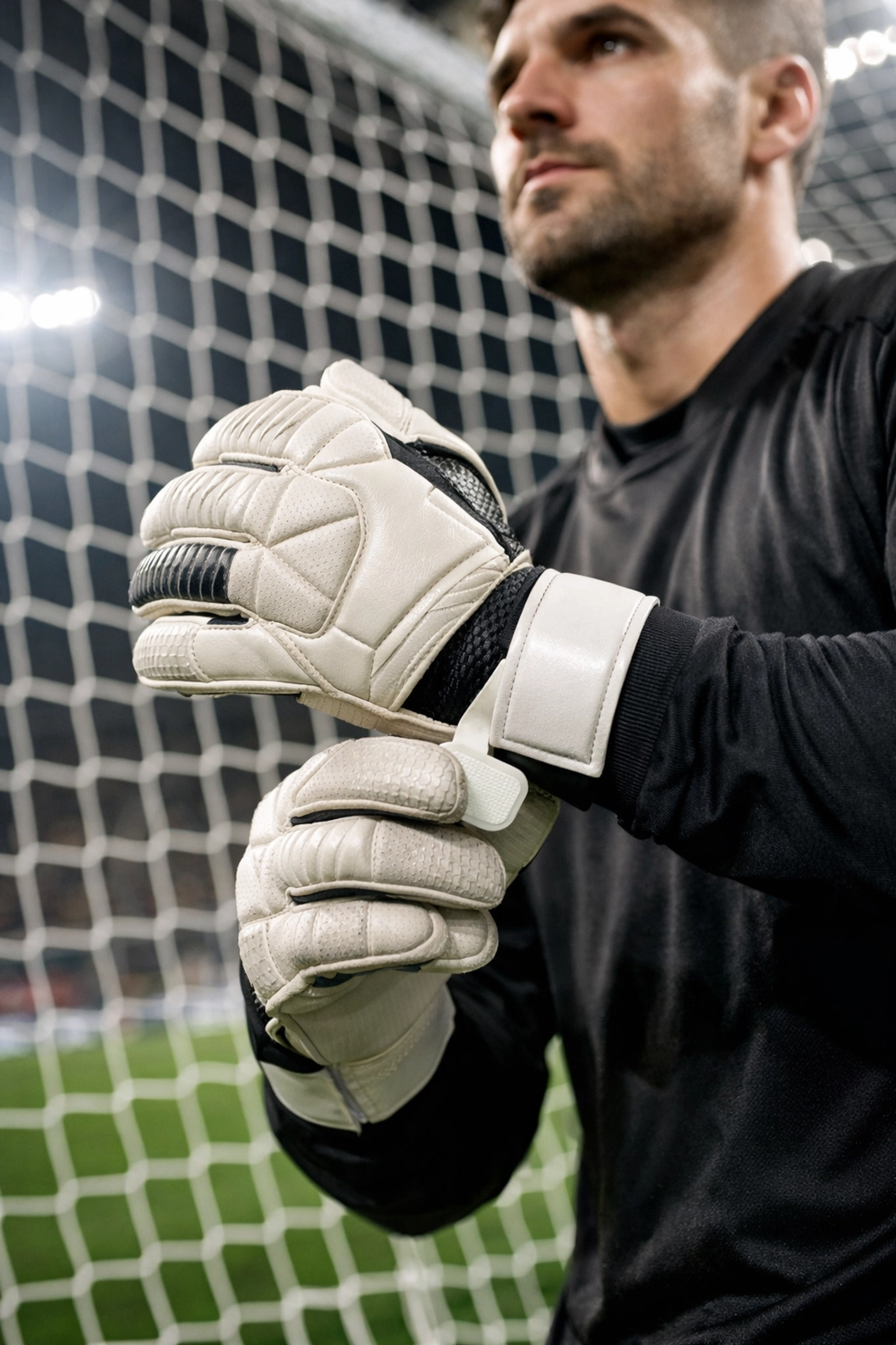 Torwart-Handschuhe als Symbol für die starke Defensive von Liverpool gegen PSG.