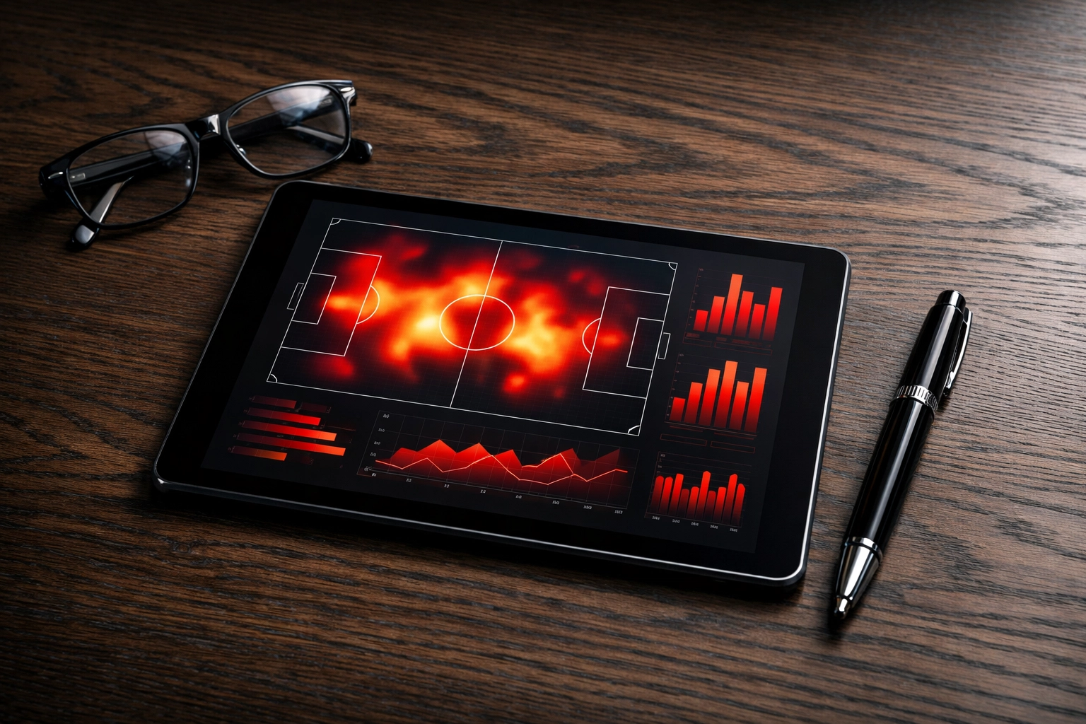 Statistische Daten und Heatmaps auf einem Tablet für fundierte sportwetten tipps heute.