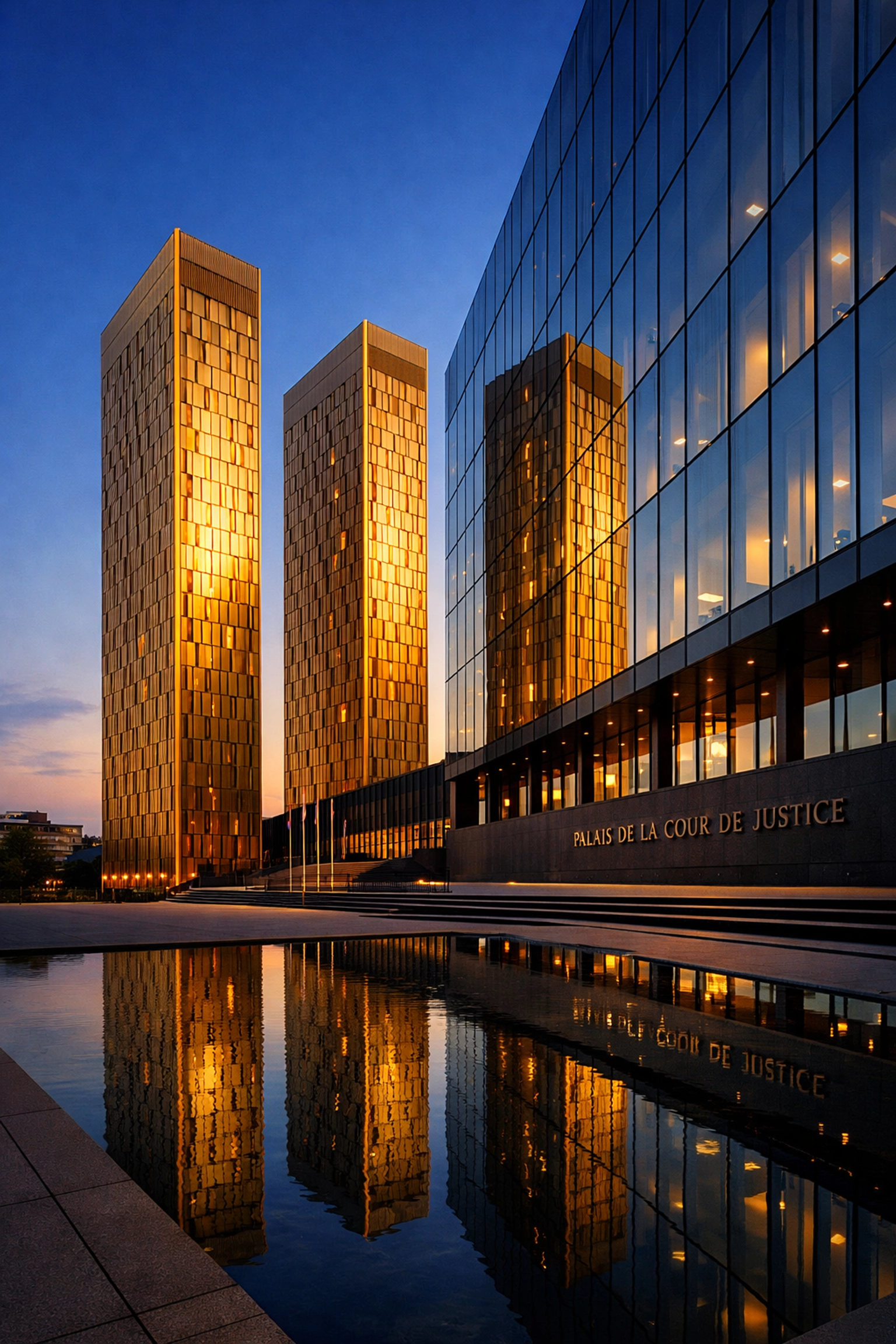 Das Gebäude des Europäischen Gerichtshofs in Luxemburg als Schauplatz für Urteile zur Wettbranche.