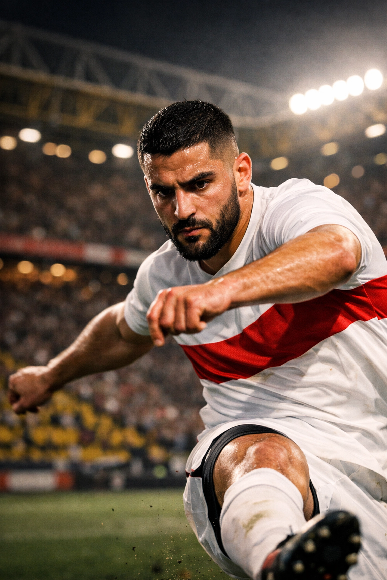 Stuttgarter Stürmer beim Torschuss im Bundesliga-Duell gegen Dortmund am 28.03.2026.