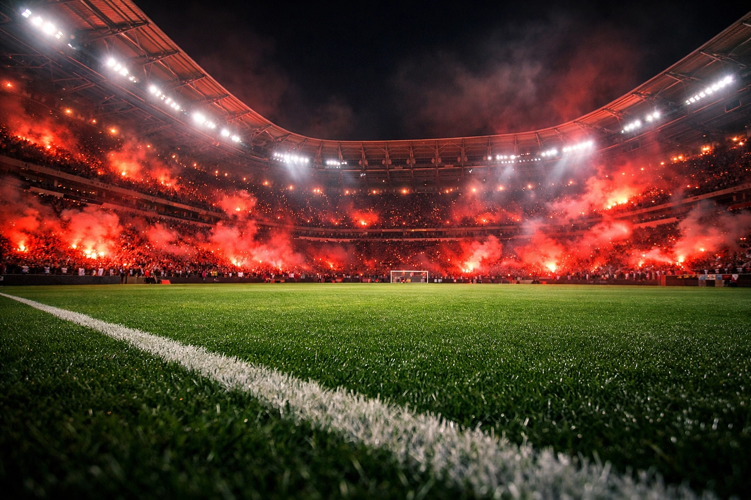 Stadionatmosphäre in Istanbul beim Spiel Galatasaray gegen Liverpool für die Quotenanalyse.