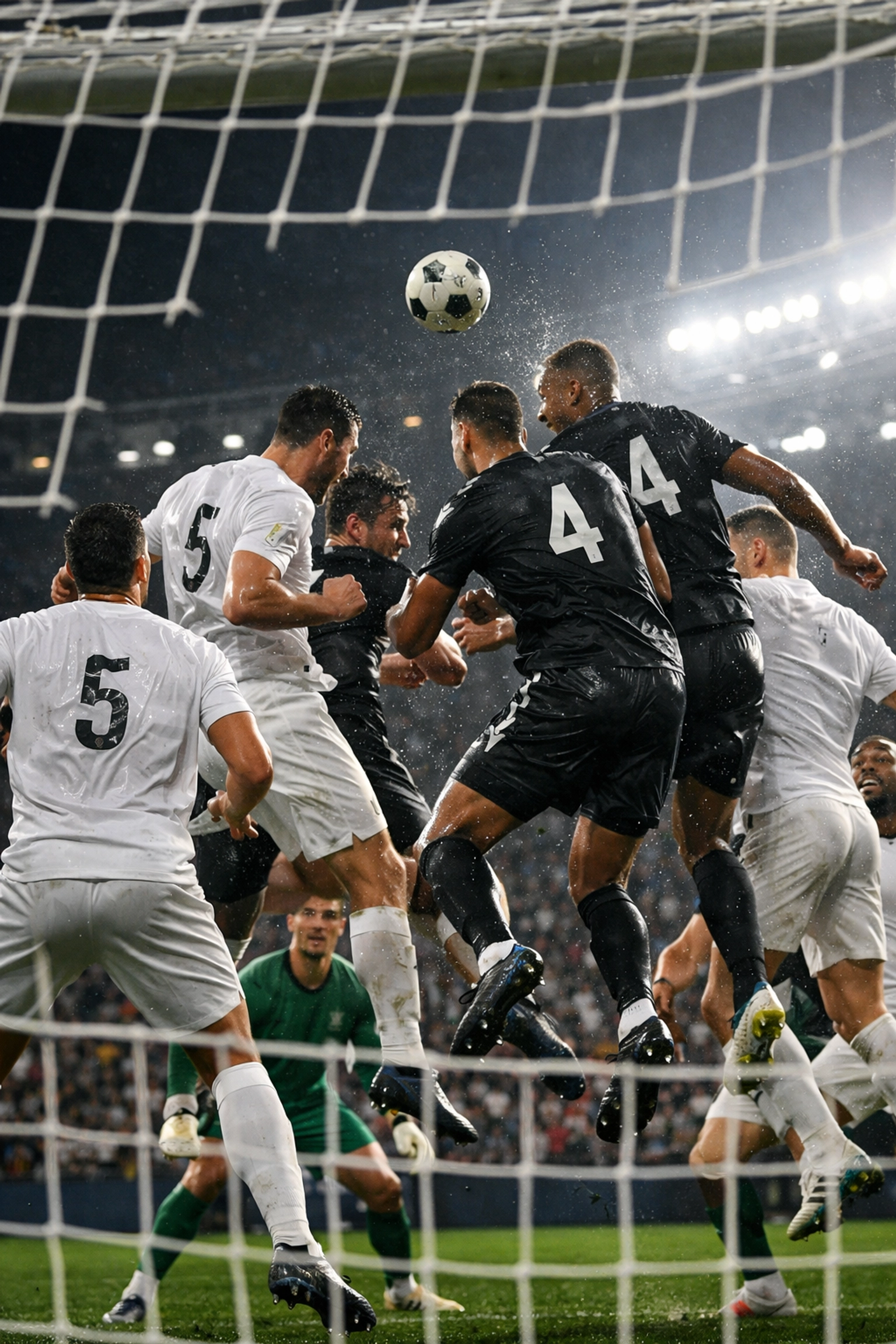 Intensive Eckball-Situation im Stadion zur Bewertung von Standardsituationen bei Live-Wetten.