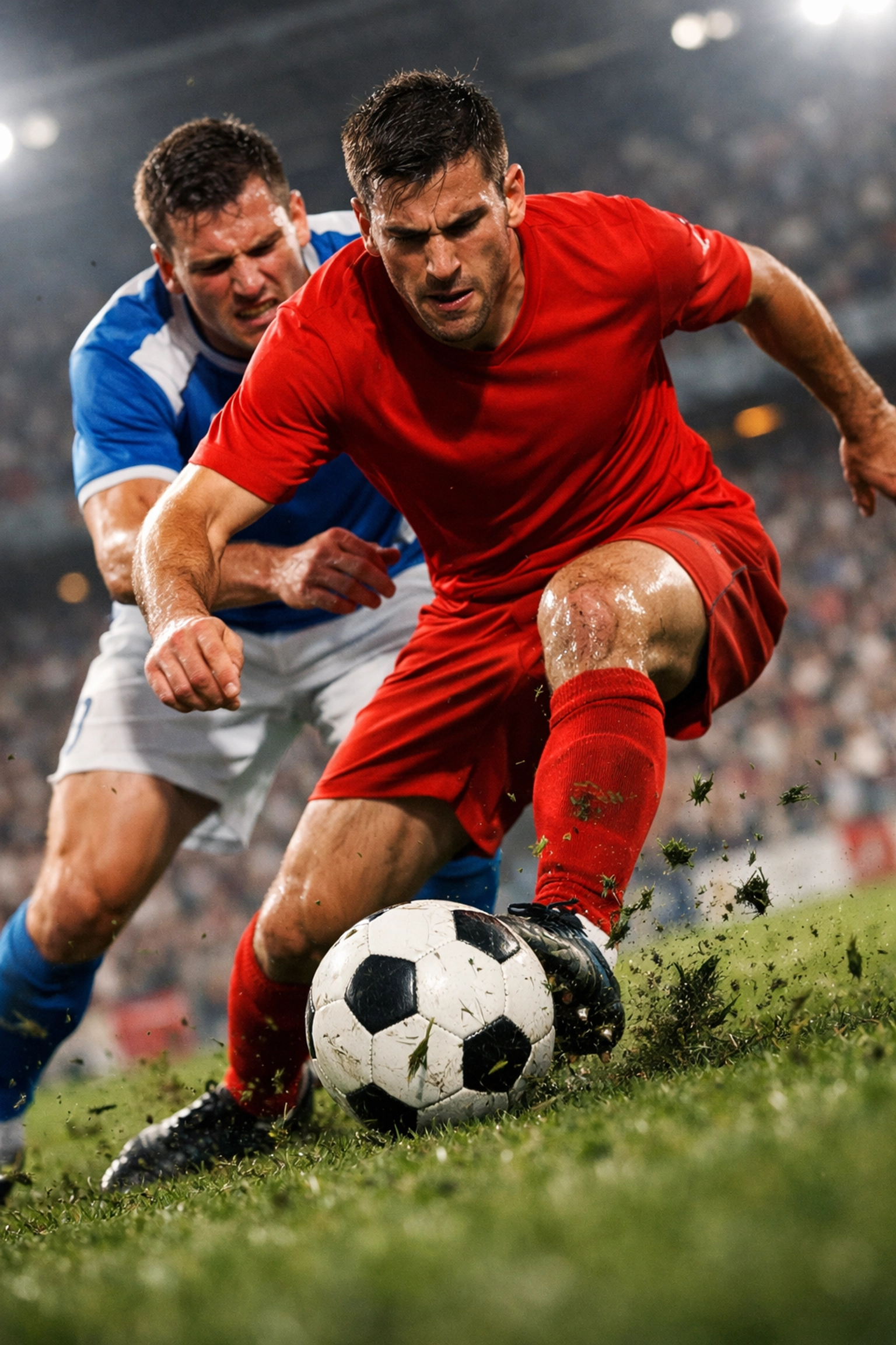 Intensiver Zweikampf in einer Spielszene zwischen Mainz 05 und Sigma Olomouc.