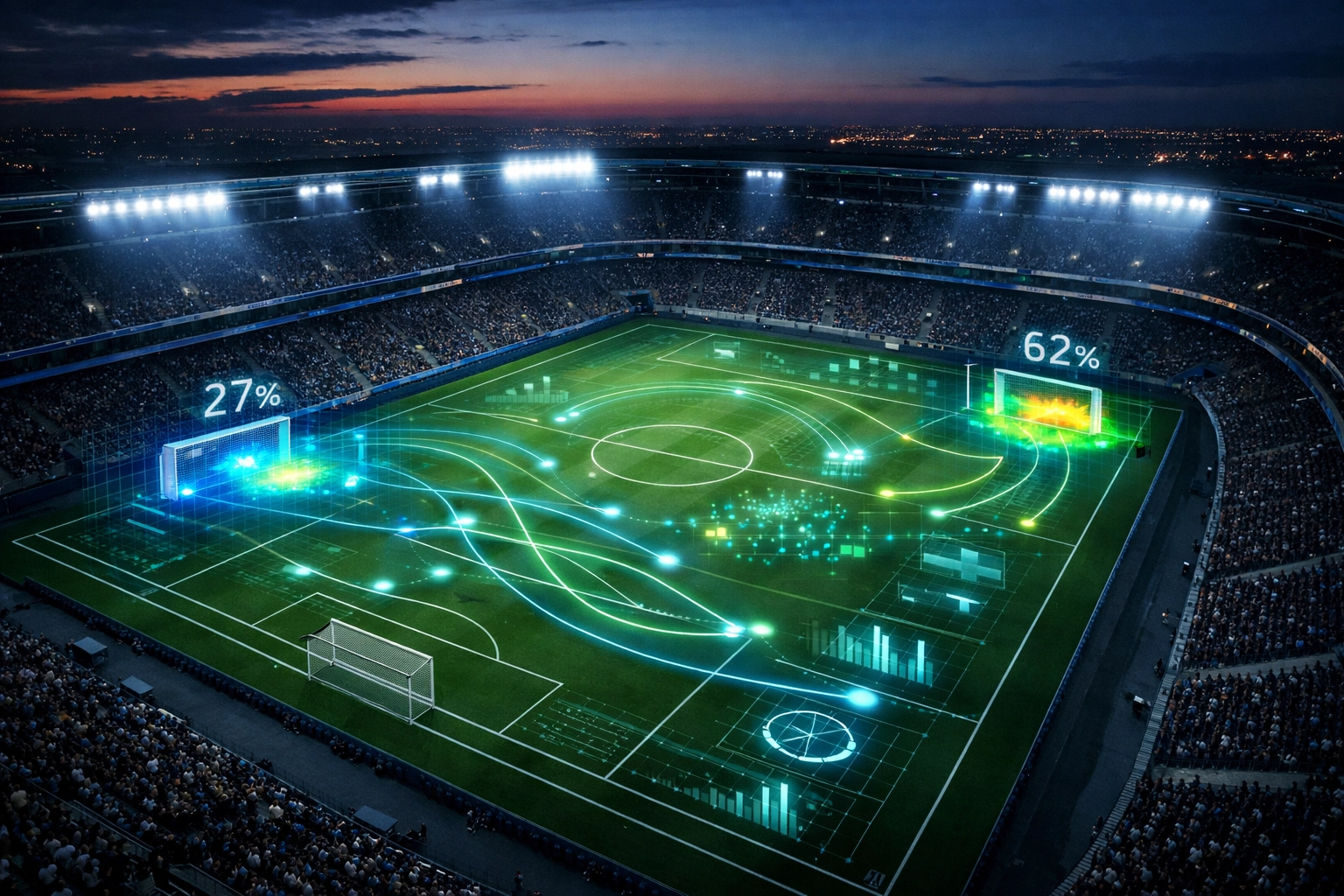 Statistische xG Datenanalyse für das Bundesliga Spiel Wolfsburg gegen den HSV.