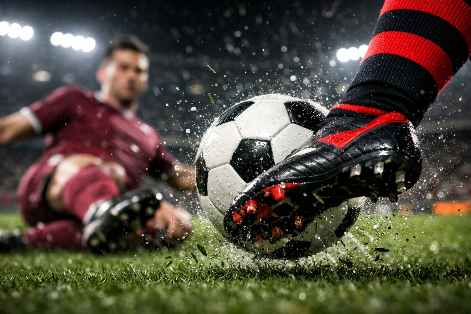 Zweikampf im Strafraum zwischen AC Milan und FC Torino zur Veranschaulichung der Spieldominanz.