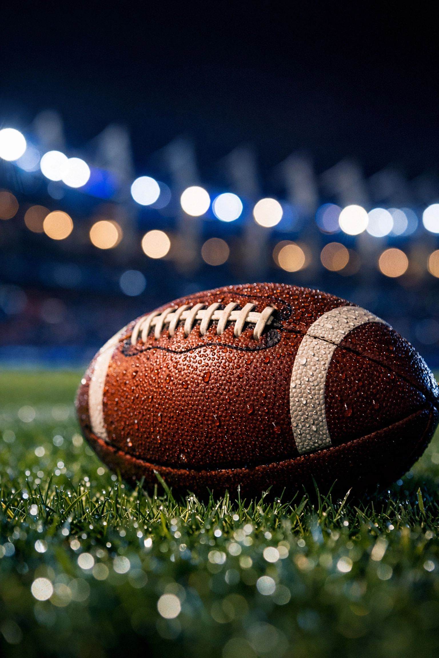 Fußball auf dem nassen Rasen im Parc des Princes vor dem Spiel Paris gegen Inter.