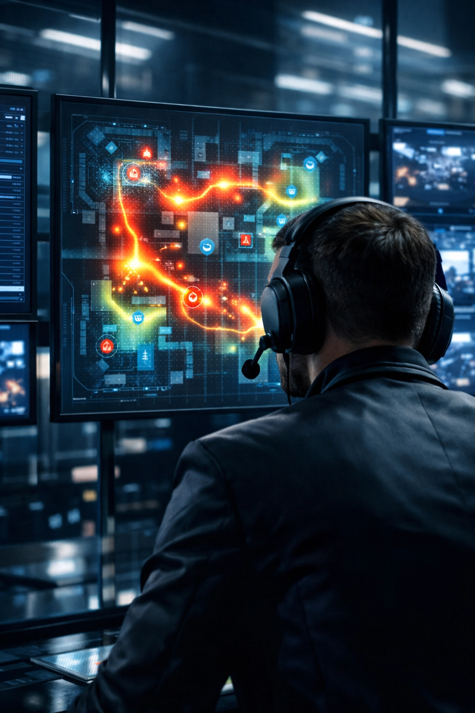 E-Sports Coach analysiert taktische Heatmaps und Spielzüge in Echtzeit.