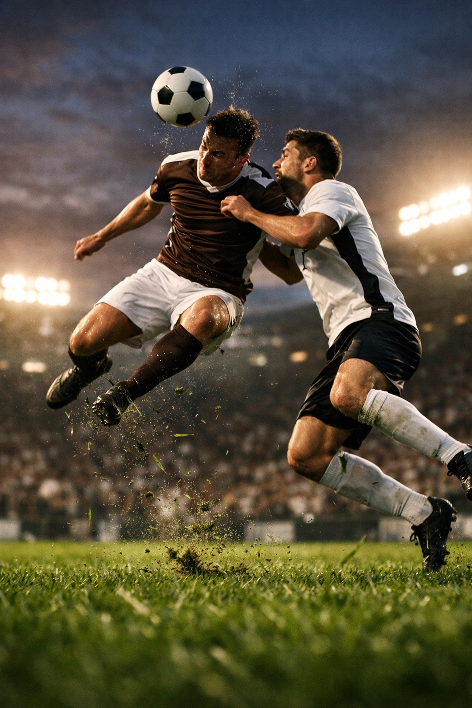 Spannender Zweikampf im Bundesliga-Spiel zur Illustration der Offensiv-Statistiken am Sonntag.