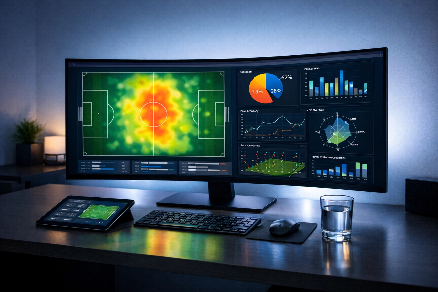 Moderner Arbeitsplatz für Profi-Analysen bei den besten Sportwetten-Anbietern im Vergleich.