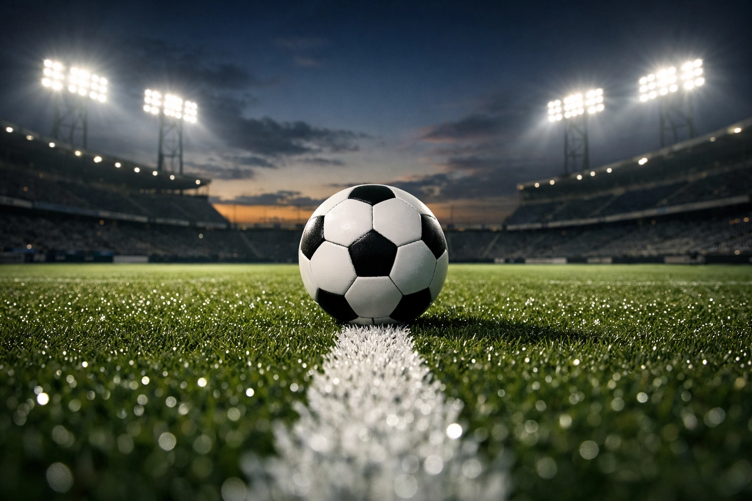 Fußball auf dem Rasen als Symbol für statistische Modelle und Expected Value.