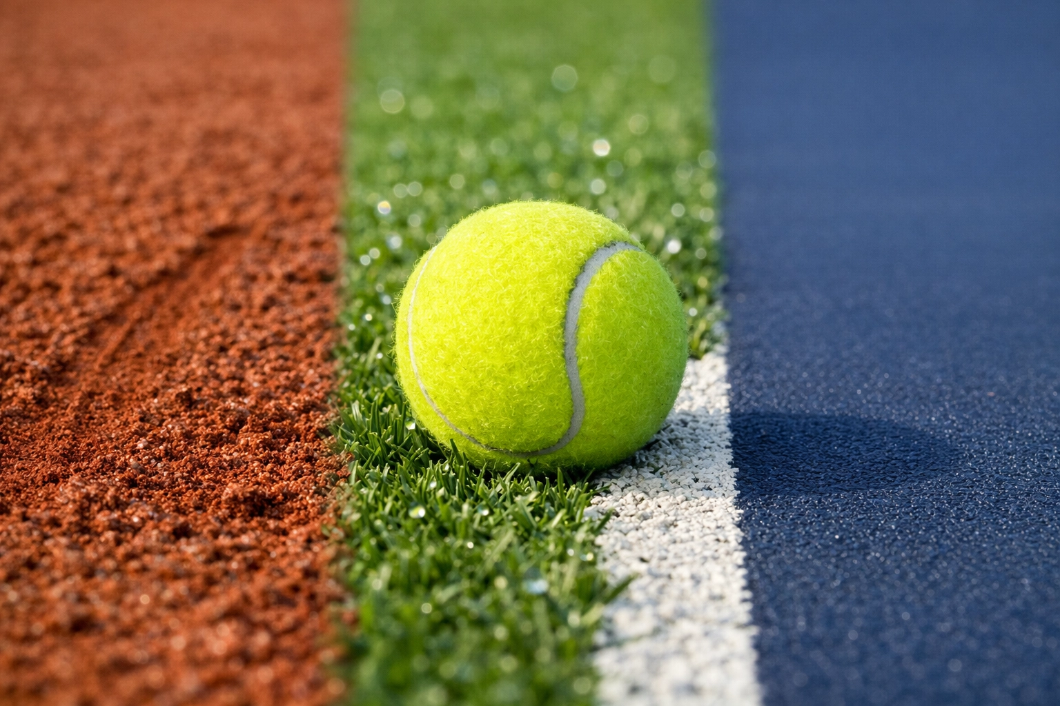 Vergleich der Tennis-Beläge Sand, Rasen und Hartplatz für die Formanalyse