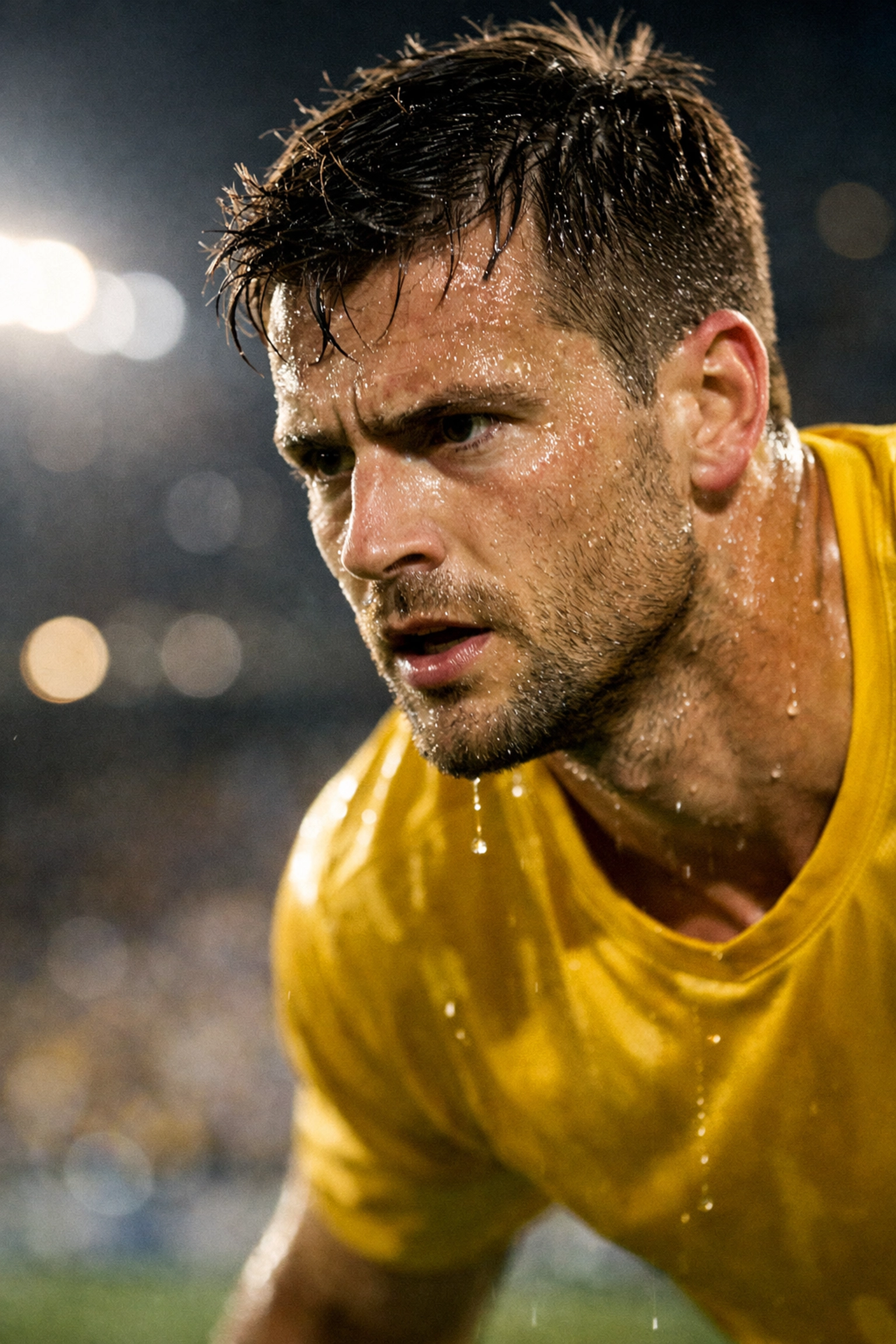 Barcelona SC Profi im gelben Trikot: Voller Fokus und Einsatz bei der Copa Libertadores in Ecuador.