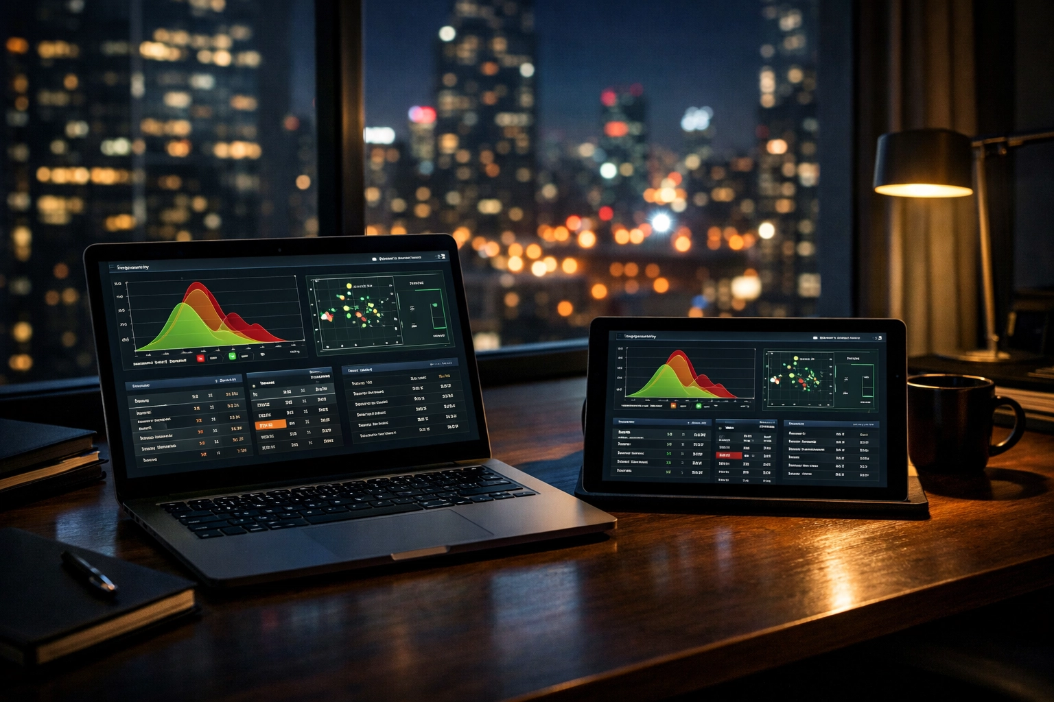 Digitales Dashboard mit xG-Diagrammen und Statistiken für professionelle datenbasierte Prognosen.