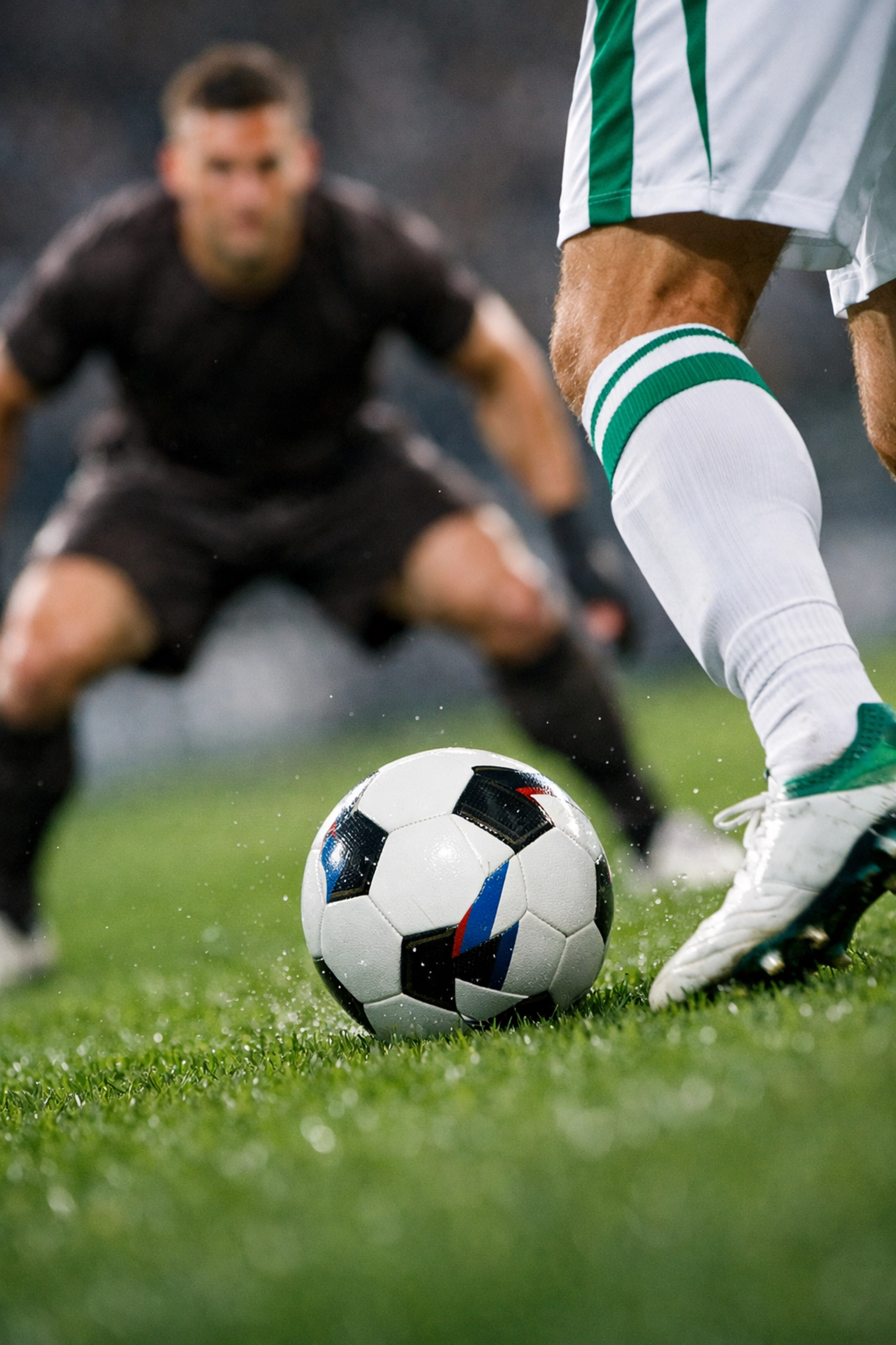 Zweikampf-Szene und taktische Spielkontrolle bei der Bundesliga-Begegnung am 13. März 2026.