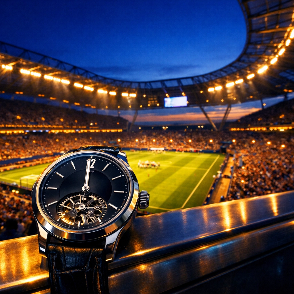 Optimale Nutzung von Markttrends und Timing am Fußballstadion vor Anpfiff.