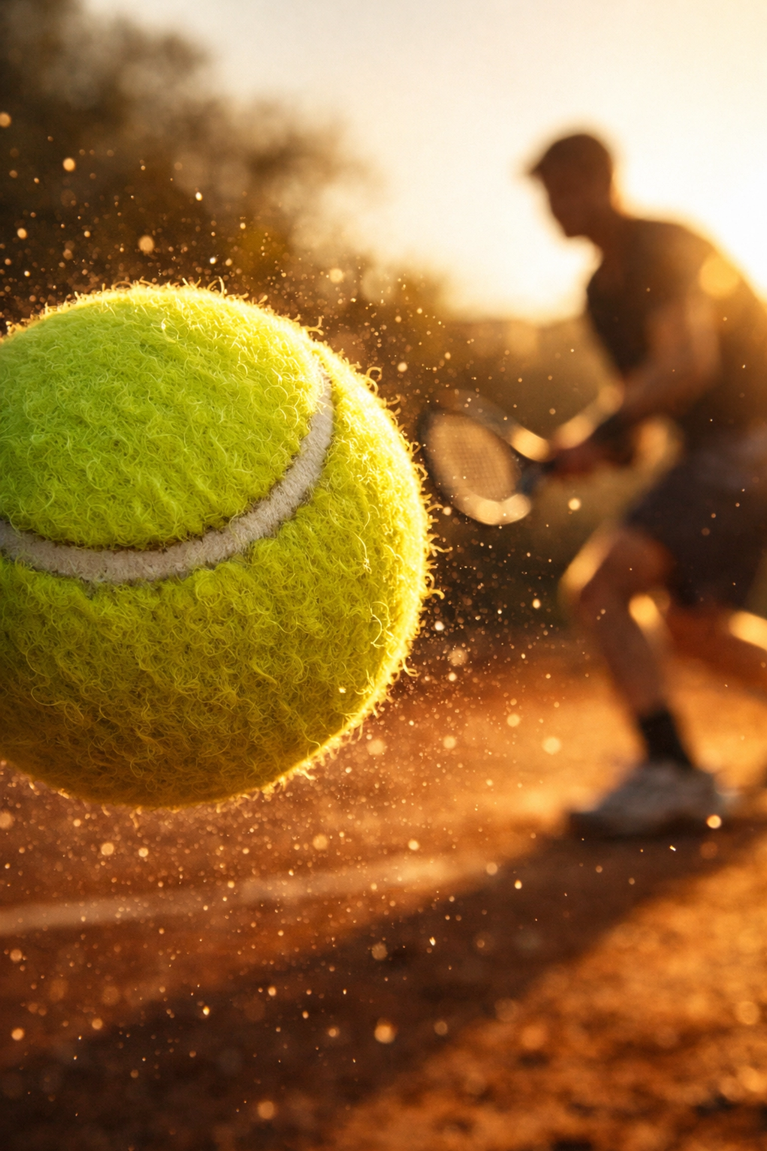 Tennisball beim Aufschlag als Symbol für Momentum-Recovery und strategische Live-Wetten im Tennis.