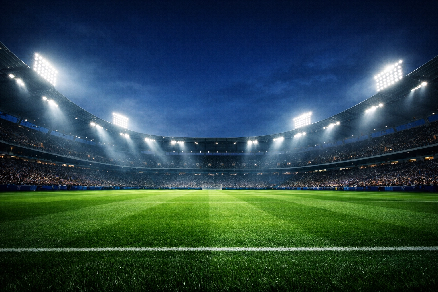 Modernes Bundesliga-Stadion bei Nacht für die Spielanalyse RB Leipzig gegen TSG Hoffenheim.